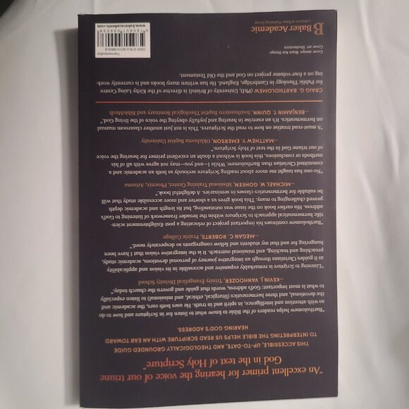 Listening to Scripture by Craig G. Bartholomew – Paperback - Picture 2 of 2